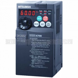 三菱變頻器FR-E720-0.1K日本原裝，電源三相220V,